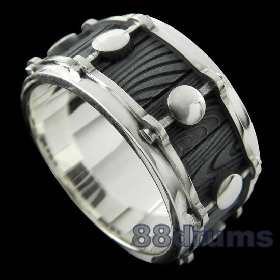 snare drum ring with wooden pattern-88drums