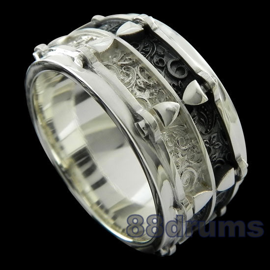 snare drum ring with partly blacking pattern ring-88drums