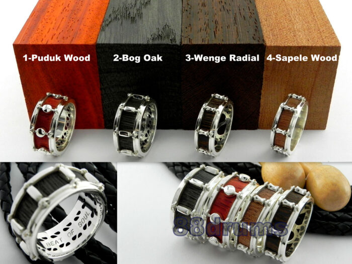 snare drum ring music band jewelry gift drummers 88drums